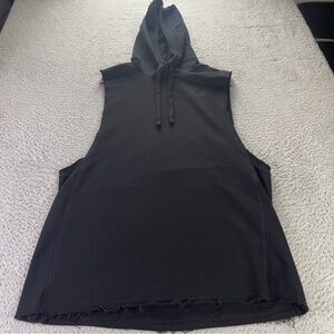 Gymshark Legacy Drop Arm Hoodie Mens Medium Black Workout Training Gym Logo